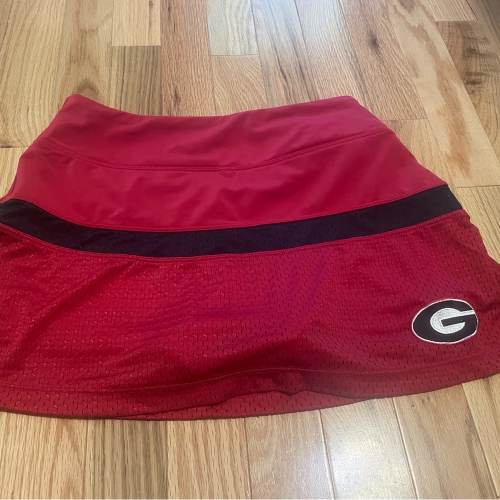 Georgia- State of Mind Red and Black Athletic Skirt